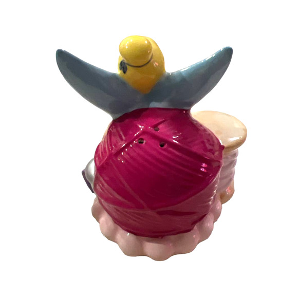 Disney China Tinkerbell Salt Shaker with Thread and Thread Spools - Picture 4 of 6